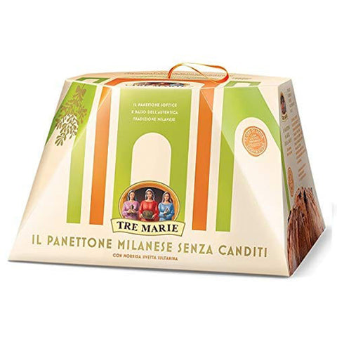Tre Marie Panettone Milanese senza canditi ohne kandierte Früchte mit Rosinen 1 kg italienisch Original Gebäck