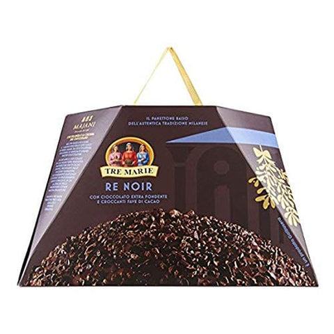 Tre Marie Panettone Re Noir mit extra dunkler schokolade und gehackter Kakao 900g italienisch Original
