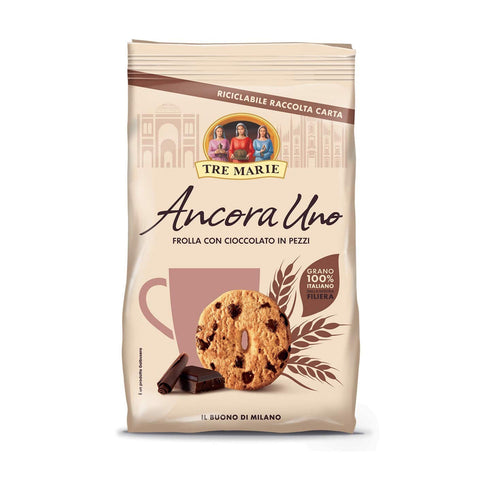 3x Tre Marie Ancora Uno Frolla con cioccolato in pezzi Kekse mit Schokoladenstücken 350 g cookies biscuits 100% Italienische Kekse 300 g Original