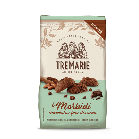 Tre Marie Kekse Tre Marie Frolle morbide Cioccolato e Fave di cacao Shortbreads Schokolade und Kakaobohnen 300g