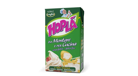Trevalli Hopla Panna da montare e per cucina Sahne zum Kochen Gluten frei basierend auf pflanzlichen Fetten 1000 ml italienisch Original