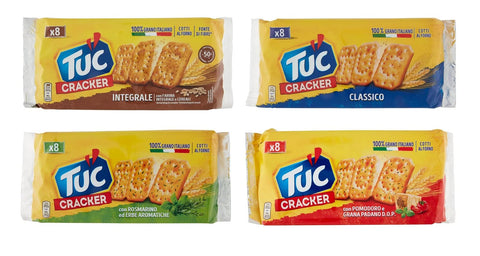 Tuc Testpak Crackers gebackene 3x 250 g 1x 267 g italienisch Original