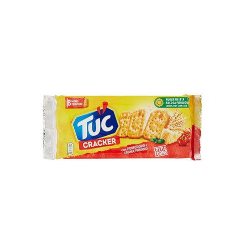 Tuc Cracker Pomodoro e Grana Padano Tomaten und Käse gebacken salziger Snack Salzgebäck Knabberartikel 1x250g Original italienisch