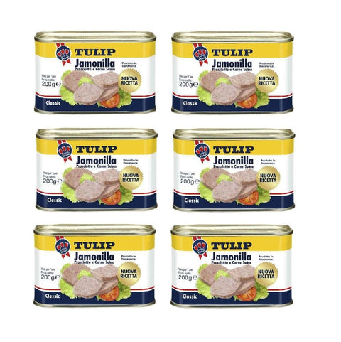 Tulip Dosen Essen 6x Tulip Jamonilla Schinken und Schweinefleisch 200gr 5707196216967