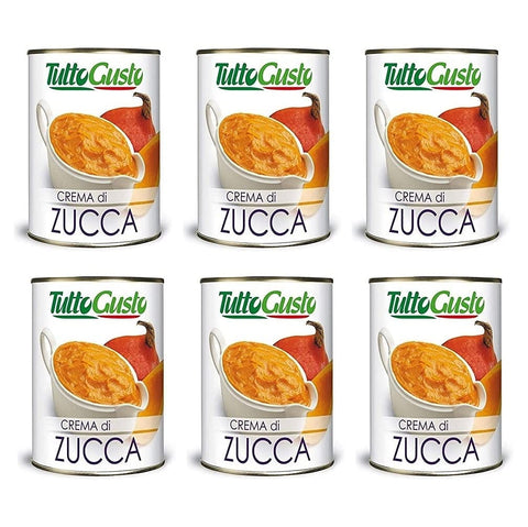 Tutto Gusto Crema di Zucca Kürbiscreme Kürbis Creme Dose 6x 400g italienisch Original