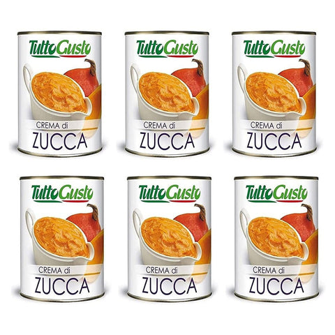 Tutto Gusto Crema di Zucca Kürbiscreme Kürbis Creme Dose 6x 400g italienisch Original