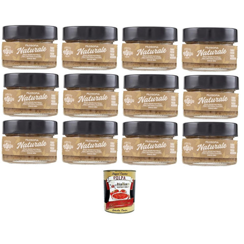 Urbani Filosofia Pesto Urbani Filosofia Naturale Battuto di Funghi Porcini Gehackte Steinpilze 12x80 gr Pesto italienisch Original 8032804040014