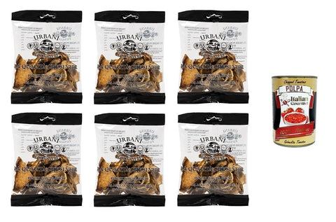 Urbani Koch- & Backzutaten Urbani Funghi Porcini Secchi Trockene Steinpilze 6x 20gr + Italian Gourmet Polpa 400g Dose 8000146600814