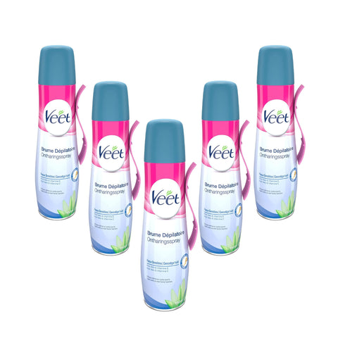 Veet Haarentfernungsnebel empfindliche Haut 150 ml + 5 Stück italienisch Original