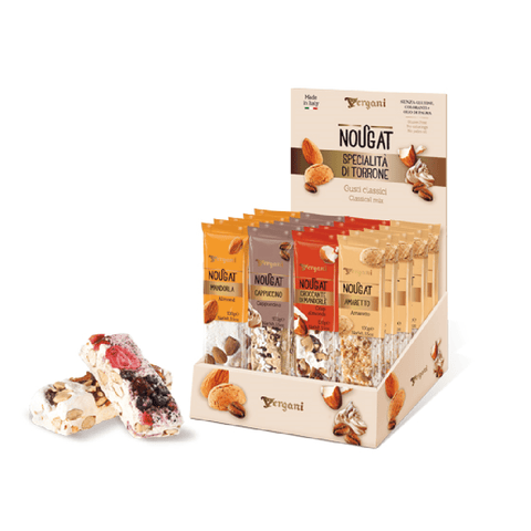 Vergani Bonbon Vergani Nougat torroni assortiti Classici Verschiedene Nougats Box 20x100gr