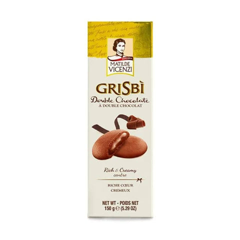 Vicenzi Doppelkekse Grisbì double Chocolate (6 x 150g) 8033102690062