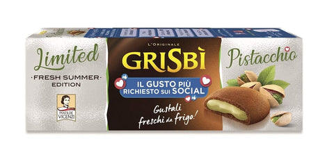 Vicenzi Kekse 12x Matilde Vicenzi Grisbi Biscotti Pistacchio kekse mit pistaziencreme füllung biscuits cookies 100% Italienische Kekse 150g 8000350007010