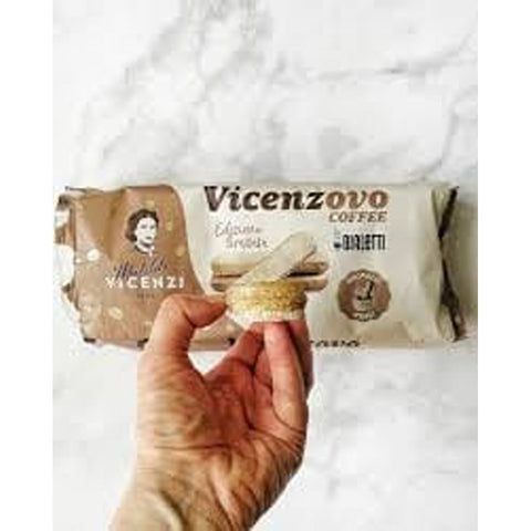 Vicenzi Kekse 12x Vicenzi Vicenzovo Savoiardi al Caffè Bialetti Löffelbiskuits mit Kaffeegeschmack 200g