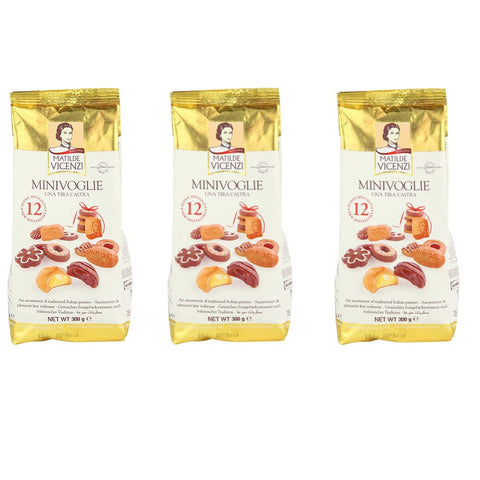 Vicenzi Matilde Vicenzi MilleVoglie Gebäckmischung Kekse Großpackung aus Keksen und Gebäck Beutel 3x 300 g italienisch Original