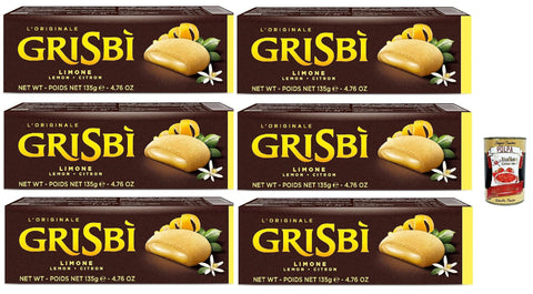 Vicenzi Kekse Vicenzi Grisbi Limone 6x 150g cookies riegel kuchen Kekse Zitronencreme Zitrone + Italian Gourmet polpa 400g 8000350007935