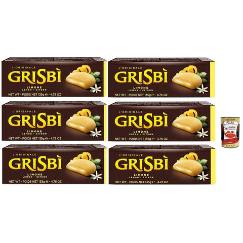 Vicenzi Kekse Vicenzi Grisbi Limone riegel kuchen Kekse Zitronencreme Zitrone 6x150 g italienisch Original + kostenlos polpa 400 g 8000350007935
