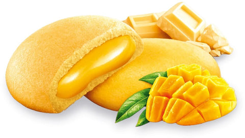 Vicenzi Knabberartikel 12x Vicenzi Grisbì Mango e Cioccolato bianco Kekse mit Mango- und weißer Schokoladencremefüllung, 112 g