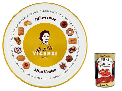 Matilde Vicenzi - Biscotti Minivoglie, Auswahl an Gebäck, Shortcruste Shortbread Chocolate, Sahne oder Marmelade, Butter oder Kakao -Shortbreads in einer