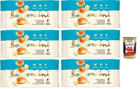 Matilde Vicenzi millefoglie Bocconcini al Latte e Cioccolato Bianco, Blätterteigbacken, knusprige und zarte, süße Snack, gefüllt mit Milch und weiße