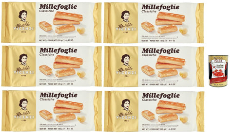 Vicenzi Matilde Millefoglie Classiche, Italienische Blätterteigstangen 6x125g Original italienisch Kekse