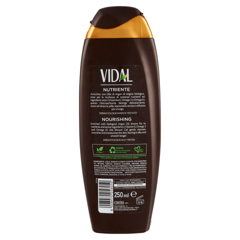 Vidal Duschgel 12x Vidal Docciaschiuma Olio Argan Arganöl-Duschgel 250 ml 8008970036984