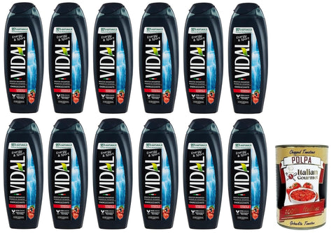 Vidal Energy & Sport Doccia Shampoo Duschshampoo Duschgel mit Ginseng und Guarana,250 ml italienisch Original