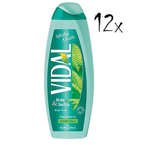 Vidal white musk weißes Moos Schaumbäder Bades bath shower foam 12x500ml Original italienisch Pflege