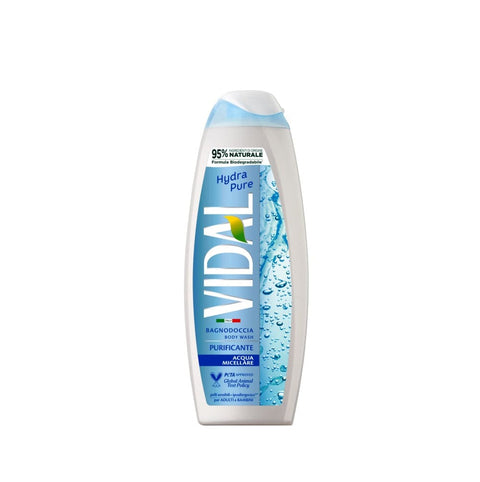 Vidal Duschgel 3x Vidal Bagnodoccia Acqua MicellareWeißer Moschus Duschgel 500ml 8008970055510