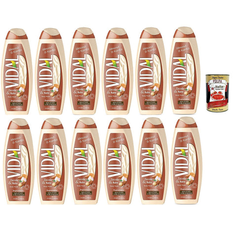 Vidal bagnoschiuma almond & karite, Mandel & Karite Schaumbäder Bades bath shower foam 12x 500 ml italienisch Original