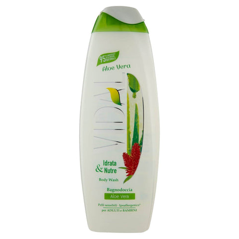 VIDALFORCE Duschgel Vidal Badnoshower 500 Pflegende und feuchtigkeitsspendende Aloe Vera 8008970050508
