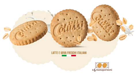 3x Colussi Frollino con latte e fiocchi d’avena Keks mit Milch und Haferflocken 288Gr