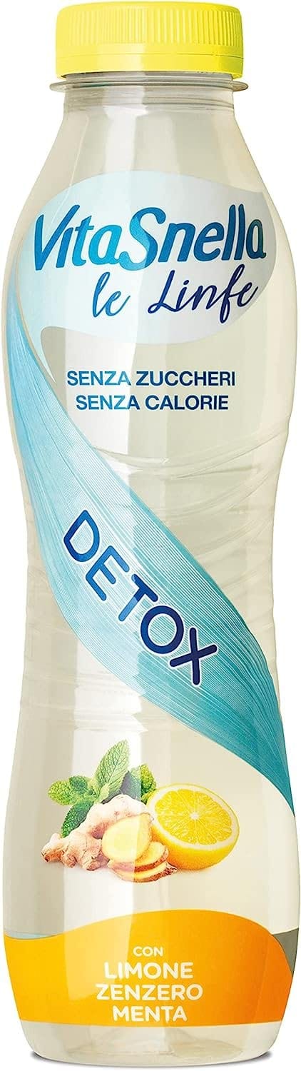 Vitasnella Le Linfe Detox Wasser mit Zitrone Ingwer und Minze 12x 500 ml italienisch Original