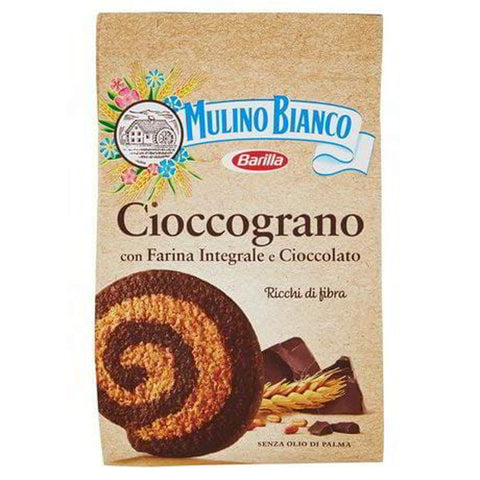 Voglia di Puglia Mulino Bianco Cioccograno Con Farina Integrale 330 Grammi 18 Pezzi Kekse italienisch Original