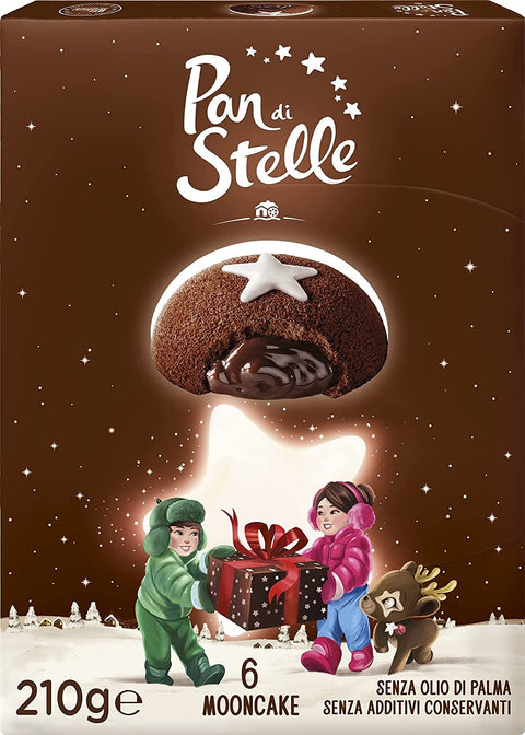 Voglia di Puglia Kekse Pan Di Stelle Mooncake Merendine 6 Confezioni da 210 Grammi 8054134292987