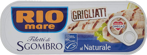 Voglia di Puglia Rotwein Rio Mare Filetti Di Sgombro Al Naturale Grigliati 6 Pezzi Da 120 Grammi 8054134293366