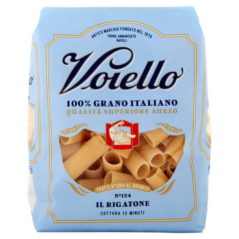 Voiello RIGATONI ROMANI 24 x 500 G Kurze Pasta italienisch Original