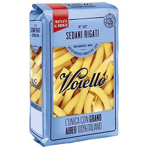 Voiello 127 Sitzflächen liniert 9 Stück à 500 g [4500 g] Kurze Pasta italienisch Original