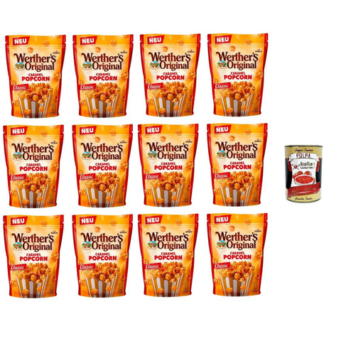 Werthers Original Karamell-Popcorn-Klassiker Popcorn Werthers Original italienisch Karamell-Popcorn-Klassiker 12x140gr italienisch inkl. Italian Gourmet Polpa di Pomodoro 400g 8032804040014