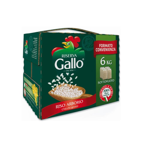 Wine And More Wildreis Wine And More Arborio-Reis Köfferchen 6 x 1 kg RISO GALLO Original italienisch 3701481895525