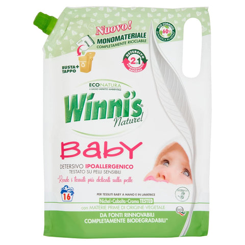 Winni's Elektrische Inhalatoren winni' S Flüssigkeit Waschmaschine Baby 2 in 1 ECO Ladekabel 800 ml 8002295034397