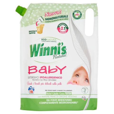 Winni's Flüssigkeit Waschmaschine Baby 2 in 1 ECO Ladekabel 800 ml Elektrische Inhalatoren italienisch Original