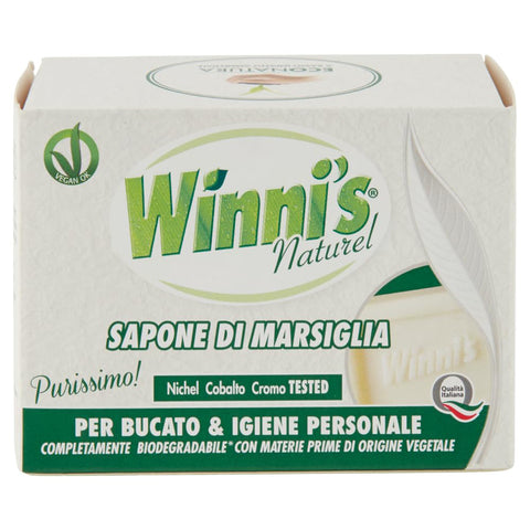 Winni's Marseille Seife für Wäsche und persönliche Hygiene 250 Gr. Haushaltsreiniger & Staubsauger italienisch Original