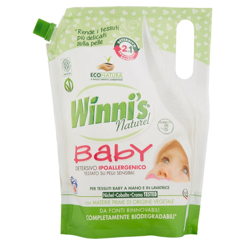 Winni's Spezialwaschmittel winni' S naturel Reiniger Waschmaschine Baby – 4 Pakete von 800 ml