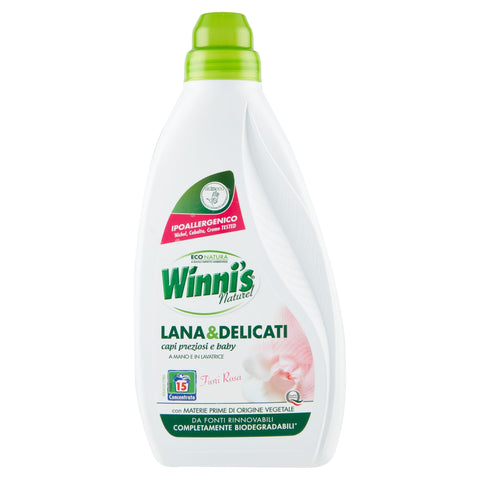 Winni's Waschmittel für Wolle und Feinwäsche hypoallergen rosa 750 ml italienisch Original