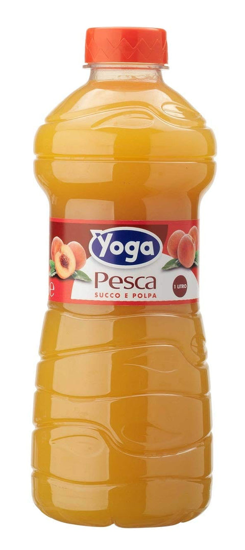 Yoga Fruchtsaft fruit juice Pet flasche Pesca Pfirsiche saft 12x 1Lt italienisch Original