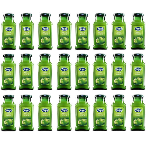 Yoga specialità Bar flasche Fruchtsaft fruit juice Mela verde Grüner Apfel 200 ml 24x italienisch Original Riegel