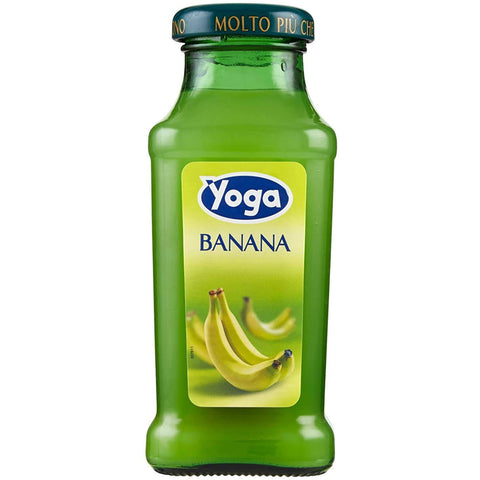 Yoga Bar Banana Bananen Fruchtsaft Getränk Fruchtgeschmack Glasflasche fruit juice 48x200ml Original italienisch