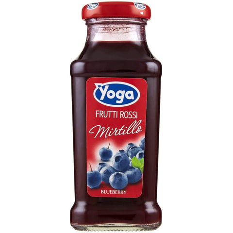 Yoga Bar Frutti Rossi Mirtillo Rote Früchte Blaubeere Fruchtsaft Getränk Fruchtgeschmack Glasflasche fruit juice 48x200ml Original italienisch