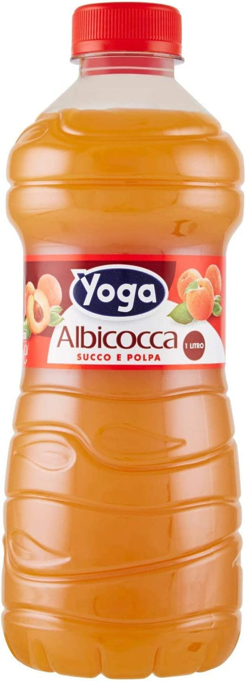 Yoga Fruchtsaft fruit juice Pet flasche Albicocca Aprikose saft 1Lt 6x Original italienisch