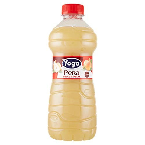 Yoga Succo Pera Fruchtsaft Birnenfruchtsaft Saft alkoholfreies Getränk 1Lt 6x Original italienisch